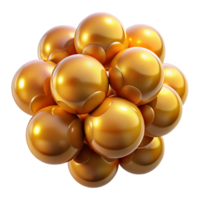 wonderful modern A cluster of luminous orbs in varying sizes and intensities, in warm hues of gold and amber, with a soft, diffused light. Style celestial, ethereal original png
