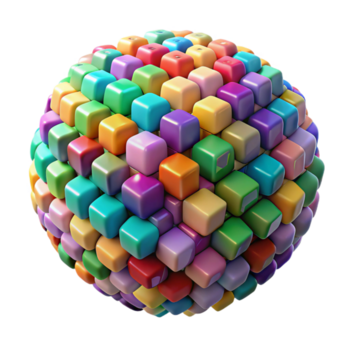 imponerande konstnärlig en fält av slumpvis genererad, färgrik pixlar, formning ett abstrakt mosaik, under en ljus, även belysning. stil digital, pixel konst äkta png