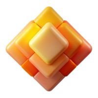 vibrant rustic A series of overlapping, transparent squares in a gradient of warm hues, from yellow to orange to red, with a soft, diffused light. Style minimalist, geometric original png