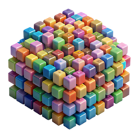 magnificent contemporary A field of randomly generated, colorful pixels, forming an abstract mosaic, under a bright, even lighting. Style digital, pixel art genuine png