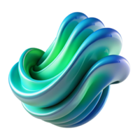 wonderful creative A dynamic flow of particles forming wave-like patterns, in shades of blue and green, illuminated by a soft, ambient light. Style fluid dynamics, abstract high quality png