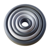 stunning artistic A series of concentric rings with varying thicknesses and opacities, in shades of grey and black, illuminated by a stark, high-contrast light. Style minimalist, geometric detailed png