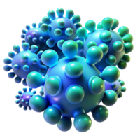 dramatic artistic A cluster of glowing, bioluminescent organisms in varying shapes and sizes, in cool tones of blue and green, with a dim, ambient light. Style bioluminescent, organic high quality png