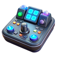 vibrant creative A close-up of a futuristic control panel with glowing buttons and intricate displays. Lighting dynamic, interactive. Style user interface design 4K png