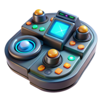 stunning modern A close-up of a futuristic control panel with glowing buttons and intricate displays. Lighting dynamic, interactive. Style user interface design original png