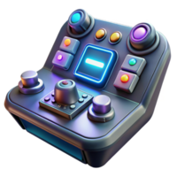stunning artistic A close-up of a futuristic control panel with glowing buttons and intricate displays. Lighting dynamic, interactive. Style user interface design genuine png