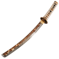 Elegant and Exquisite Sword with Intricate Handle Designs and Stunning Blade Detail in Studio Lighting png