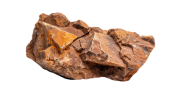 Natural Brown Rock Formation with Unique Texture and Color Variation Ideal for Geological and Nature Projects png