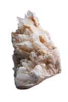 Beautiful natural crystal formation with intricate details showcasing transparency and unique textures in soft lighting png