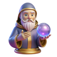 beautiful minimalist A wise oracle, with glowing eyes, consulting a mystical crystal ball. Art style Art Nouveau professional png