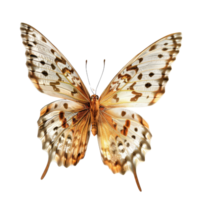 Beautiful butterfly with intricate wing patterns showcasing vibrant colors and delicate features isolated on white background png