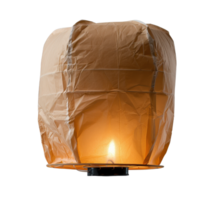 Elegant Paper Lantern Glowing Softly in the Darkness for Serene Outdoor Lighting and Romantic Ambience Creation png