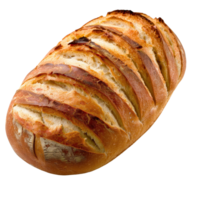Freshly Baked Artisan Bread Loaf with Crisp Golden Crust and Soft Interior for Culinary Delight and Food Photography png