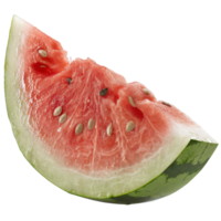 Fresh and Juicy Watermelon Slice on Transparent Background Perfect for Summer Refreshment and Healthy Snacking png