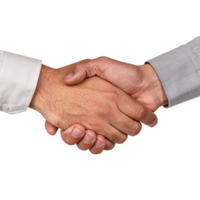 Two Hands Shaking in Agreement Signifying Partnership and Cooperation in a Professional Context png