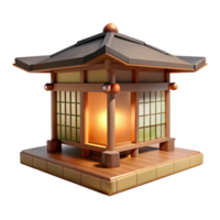 magnífico minimalista uma minimalista japonês casa de chá, natural madeira e papel telas, suave difuso iluminação, rendido dentro uma aguarela estilo profissional png