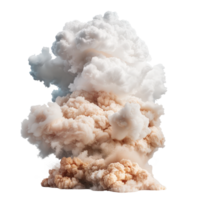 Dramatic Explosion of Smoke and Dust Creating a Powerful Visual Impact Against a Clear Sky png