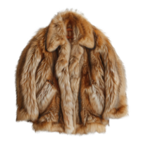 Luxurious Faux Fur Coat with Thick Texture and Elegant Design for Winter Fashion Enthusiasts png