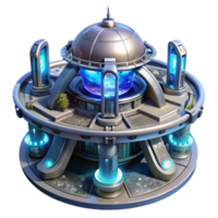 extraordinary traditional A futuristic space station, complex metallic structures and glowing energy fields, nebula lighting, rendered in a sci-fi style 4K png