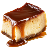 Creamy Caramel Flan Dessert with Drizzling Sauce and Delicious Golden Topping png