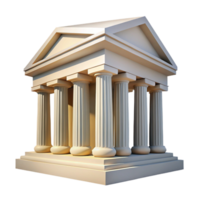 stunning abstract A Greek temple with towering columns and intricate friezes, bright, midday sunlight, classical style high resolution png