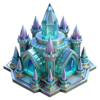 magnificent minimalist A crystal palace with shimmering facets and intricate carvings, ethereal, otherworldly lighting, fantasy art style high resolution png