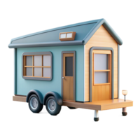 stunning traditional A Tiny house on wheels with minimalist design and sustainable features, bright, natural lighting, minimalist style detailed png