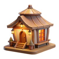 stunning minimalist A Vernacular architecture dwelling made of local materials, warm, inviting lighting, traditional style high resolution png