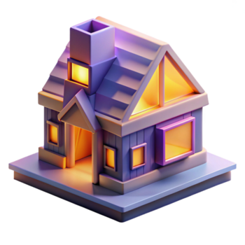 magnificent contemporary A 3D-printed house with complex geometries and customizable features, vibrant, customizable lighting, cutting-edge architecture style professional png