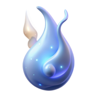 vibrant rustic A delicate will-o'-the-wisp, flickering and glowing in the darkness. Art style ethereal light art detailed png