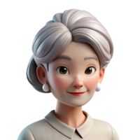 stunning abstract Portrait of a mature woman with silver hair pulled back in a bun, wearing pearl earrings, lit by a soft, diffused light, classical realism style high resolution png