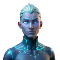 vibrant traditional Portrait of a person with glowing bioluminescent tattoos, lit by a dark, ethereal light, fantasy style high quality png