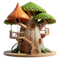 impressive modern Giant sequoia tree converted into a dwelling, intricate interior with spiral staircases, warm and inviting, fantasy art style, genuine png