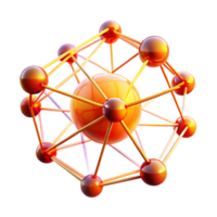 serene traditional A network of interconnected nodes and lines, pulsing with energy, in a gradient of warm, fiery colors. Futuristic, data-driven style, dramatic lighting premium png