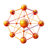 beautiful abstract A network of interconnected nodes and lines, pulsing with energy, in a gradient of warm, fiery colors. Futuristic, data-driven style, dramatic lighting high resolution png