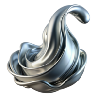 impressive minimalist A cascade of flowing, liquid metal, in shades of silver and chrome, reflecting the surrounding light. Fluid, dynamic style, high-contrast lighting high quality png