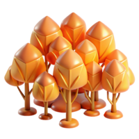 serene minimalist A field of stylized, geometric trees, with branches made of light, in shades of warm, autumnal colors. Art Deco style, warm, inviting lighting original png