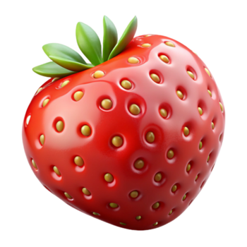 deslumbrante clássico uma solteiro, maduro vermelho morango com brilhante água gotas, brilhante estúdio iluminação, hiper-realista estilo autêntico png
