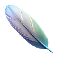 vibrant contemporary A bird feather floating on a gentle breeze, soft diffused light, minimalist style 4K png