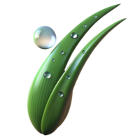 beautiful vintage A single blade of grass with dew drops, morning sunlight, macro photography style professional png