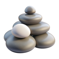 extraordinary traditional A group of pebbles arranged in a zen garden pattern, soft diffused light, minimalist style original png