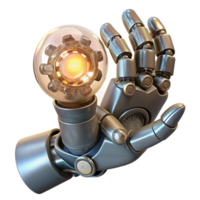 serene vintage A close-up of a steampunk robotic hand holding a glowing orb, intricate gears and wires visible, cool, ethereal lighting, art nouveau style genuine png