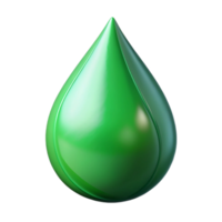 vibrant abstract A single raindrop on a green leaf, reflecting the surrounding environment, macro photography, realistic rendering authentic png