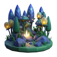 elegant abstract A group of fireflies illuminating a dark forest, bioluminescent glow, magical atmosphere, fantasy style authentic png