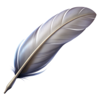 vibrant vintage A single feather floating in the air, delicate barbs and filaments, soft light, realistic rendering authentic png