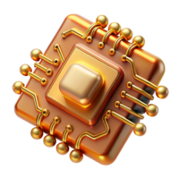 dramatic creative A close-up of a futuristic circuit board, intricate details, warm golden lighting, macro photography style authentic png