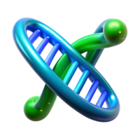extraordinary rustic A DNA strand transforming into digital data, glowing blue and green, scientific illustration style detailed png