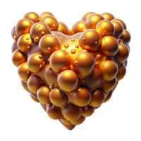 stunning modern A swarm of nanobots forming the shape of a human heart, glowing with a warm golden light, particle effects, biopunk style exclusive png