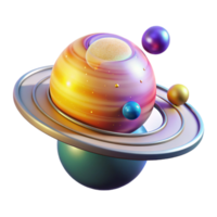 magnificent abstract A holographic projection of the solar system, planets orbiting a luminous sun, rendered in a realistic style 4K png