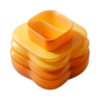 magnificent artistic A series of overlapping, translucent layers of color, in warm shades of yellow and orange, with a soft, diffused lighting and a minimalist style genuine png